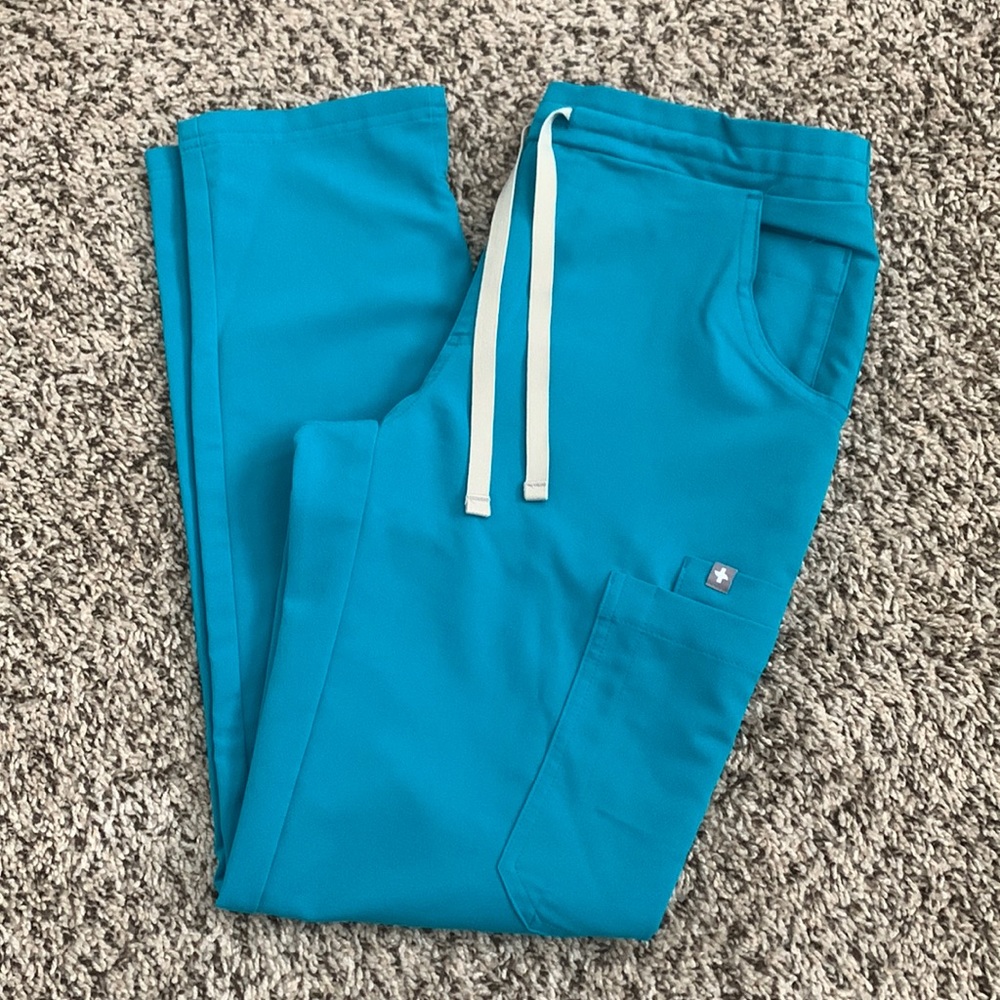 Figs teal yola pants XSP